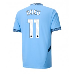 Billiga Manchester City Jeremy Doku #11 Hemmatröja 2024-25 Kortärmad